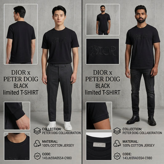 Dior x Peter Doig homme Limited Edition Black T-Shirt