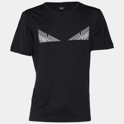Fendi Monster Eye Graphic Logo T-Shirt – Black