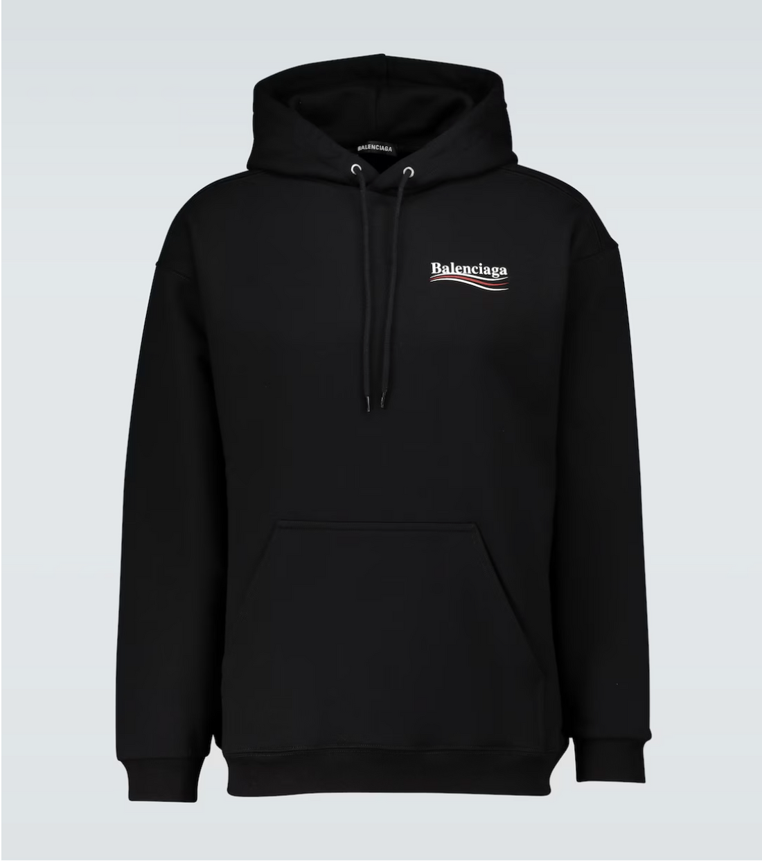 Political Campaign Embroidery Hoodie Black