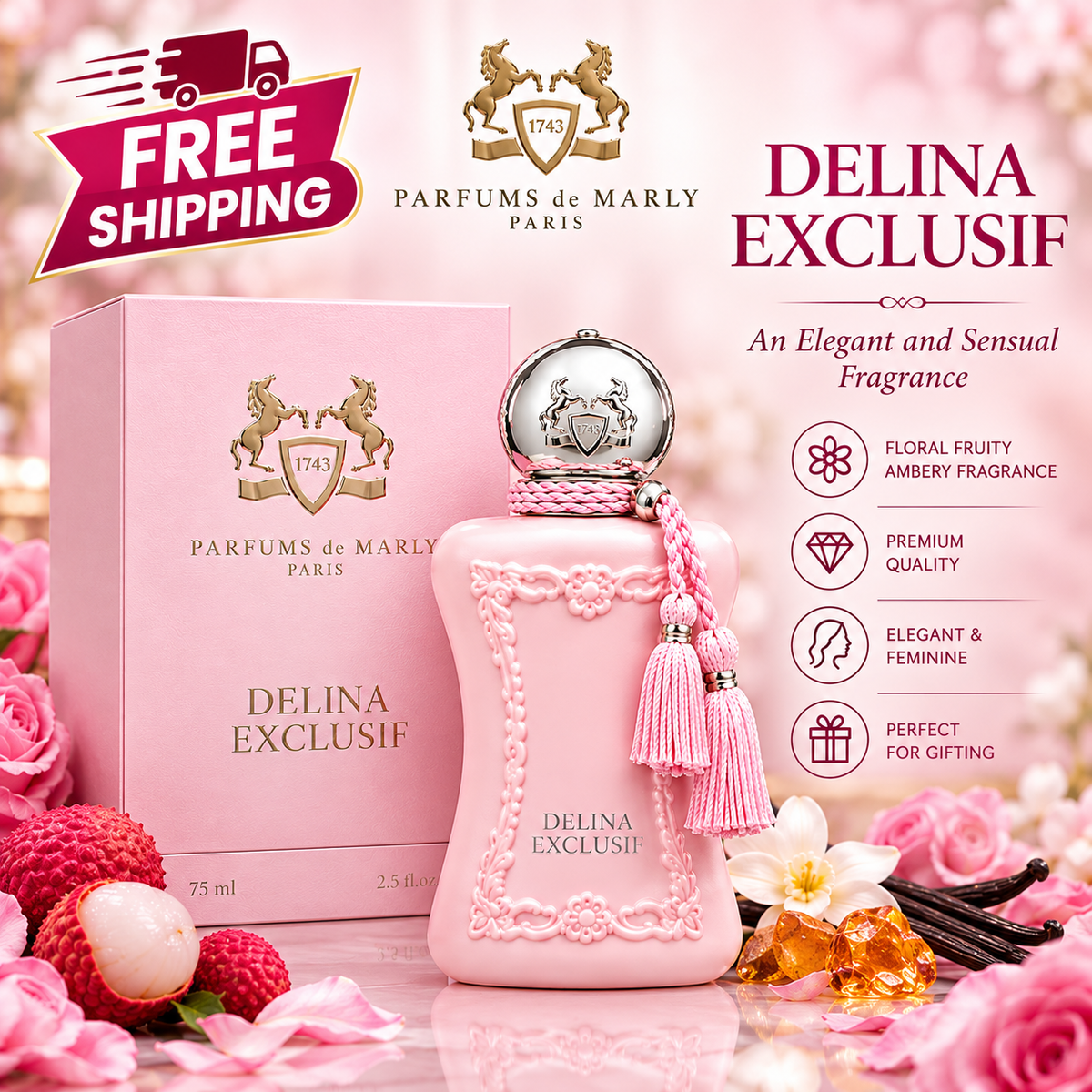 Parfums de Marly Delina Exclusif Parfum – 75ml