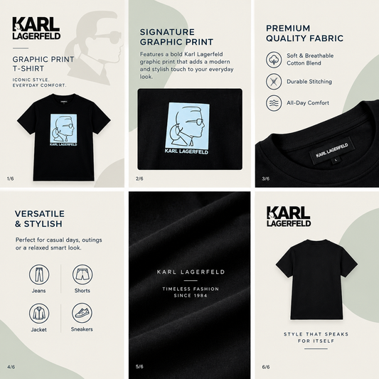 Karl Lagerfeld Graphic Print T-Shirt