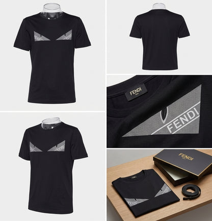 Fendi Monster Eye Graphic Logo T-Shirt – Black