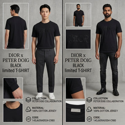 Dior x Peter Doig homme Limited Edition Black T-Shirt