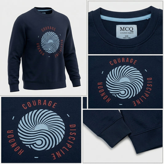 McQ by Alexander McQueen Embroidered Cotton Sweatshirt