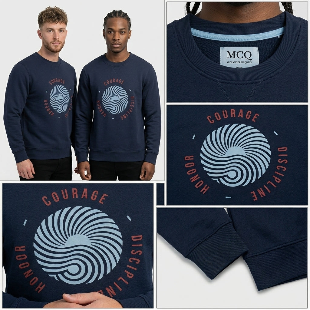 McQ by Alexander McQueen Embroidered Cotton Sweatshirt