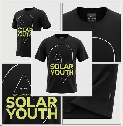 Raf Simons Solar Youth Graphic Print T-Shirt – Black