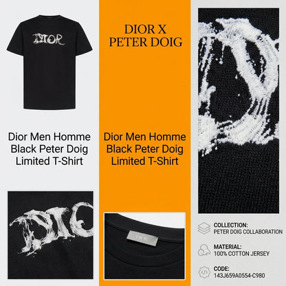 Dior x Peter Doig homme Limited Edition Black T-Shirt