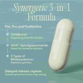 Bioma Probiotics for Digestive Health – 3-in-1 Gut Health Formula, 60 Capsules