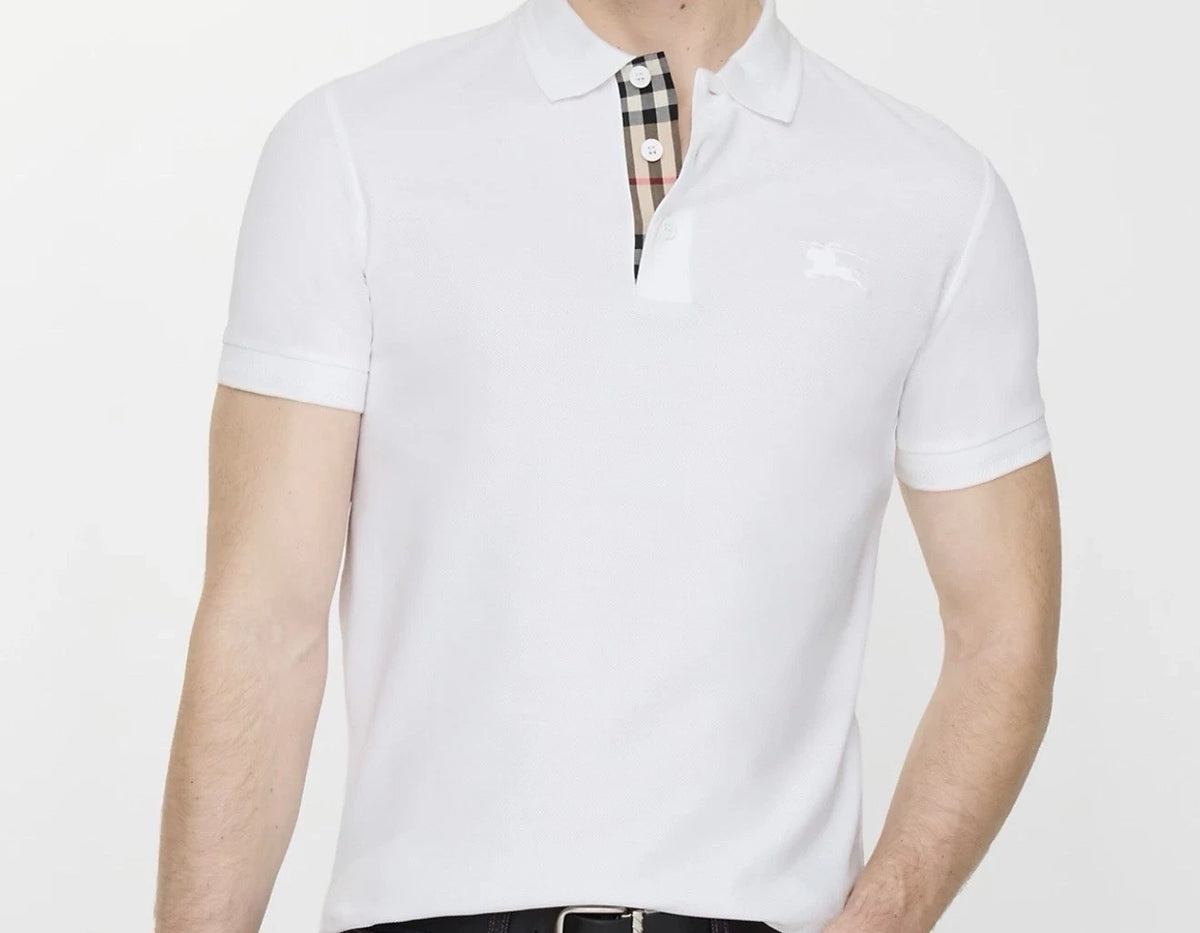 Burberry Men's Vintage Polo Shirt Oxford White – NWT 100% Authentic